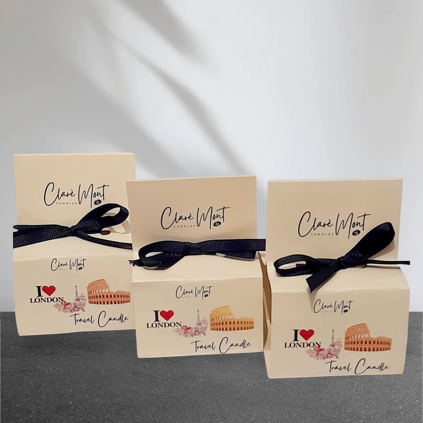 Three 3oz soy travel candles