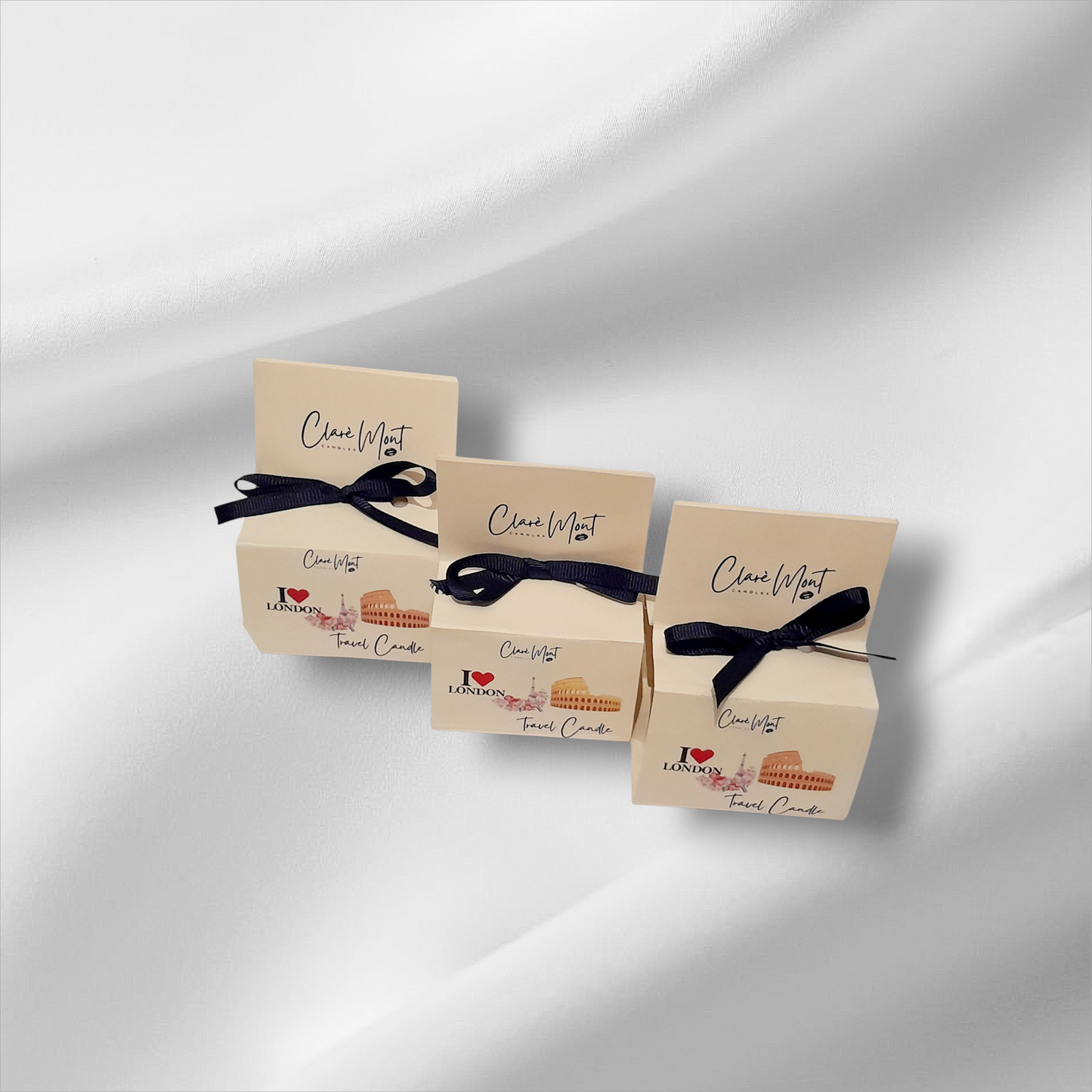 Three 3oz soy travel candles