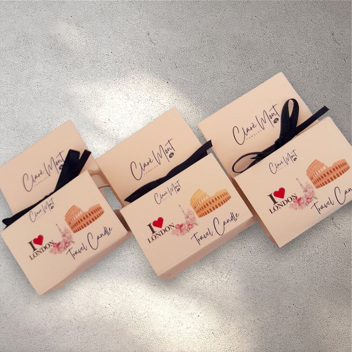 Three 3oz soy travel candles